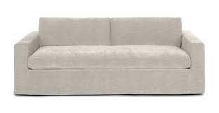 whistle gray fabric slipcover sofa