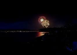 fireworks over lake wallenpaupack the