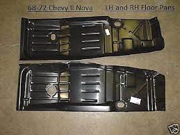 nova 68 72 full floor pan pair with toe
