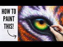 How To Paint A Tiger Eye Animal Eyes