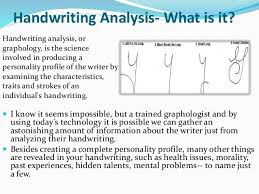 Handwriting Analysis Of I
