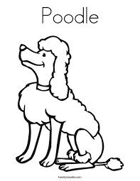 In england and north america, a poodle must now be a solid color to be shown in conformation. Poodle Coloring Page Twisty Noodle