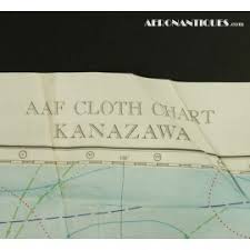 Us Pilot Cloth Escape Chart Handkerchief Japan Wwii