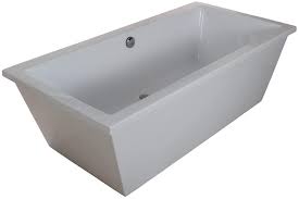 Whatever type, shape and color you choose, an effect of a home spa is guaranteed. Kingston Brass Vtsq663422 66 Inch Contemporary Freestanding Acrylic Bathtub White Amazon Com