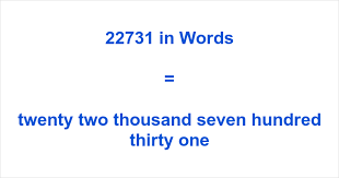 22731 in Words – How to Spell 22731 | numbersinwords.net