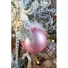 pink gl christmas tree decorations