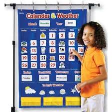 Calendar Weather Pocket Chart 5 16 Shopping Learning