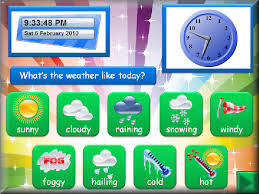 Communication 4 All Free Iwb Weather Chart From Bev Evans