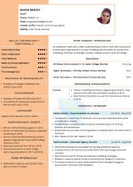 sle resume of model with template