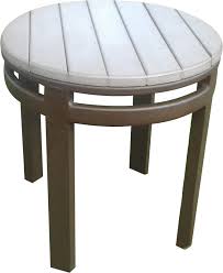 round faux wood side table florida