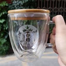 Glass Coffee Cup Latte Cappuccino Mugs