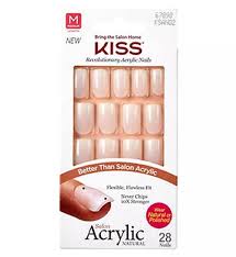 kiss acrylic nails 28s ksan02gt 6 50