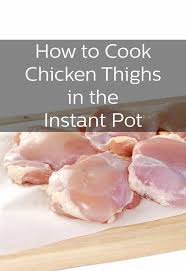 cook en thighs in the instant pot