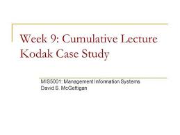 Kodak strategy Kodak Case Study  Eastman Kodak Company    