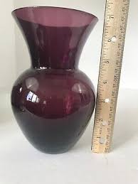 Purple Amethyst Blown Glass Vase