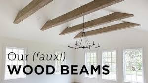 faux wood beams heights house jenna