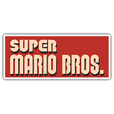 This shirt features mario's iconic red m logo that has appeared on mario's hat in every thrilling game of the super mario franchise. Aufkleber Super Mario Bros Logo Webwandtattoo Com
