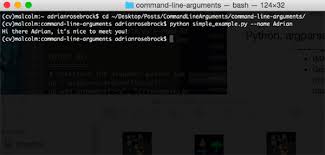 Python Argp And Command Line