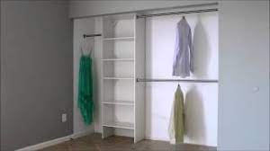 double closet rod height
