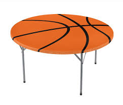 Basketball Round Table Cover W Elastic