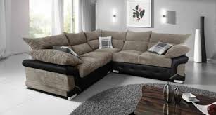 jumbo cord corner sofa 3 2 beige brown