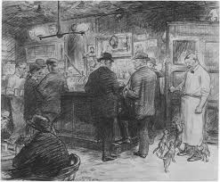 McSorley's Cats. Harper's Weekly Magazine, 1913. John French Sloan