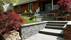 garden city blue stone steps and stone