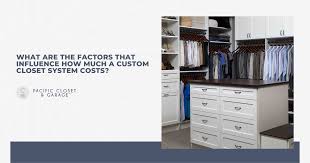 custom closet system costs