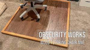 wood flooring office chair mat you
