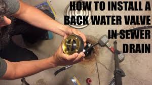 how to install sewer drain backwater