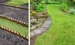 landscape edging ideas with recycled