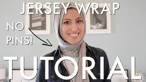 no pins jersey wrap hijab tutorial 2