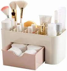 pink plastic makeup kit box square
