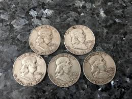 Silver Half Dollar Benjamin Franklin Silver 50 Cents Piece
