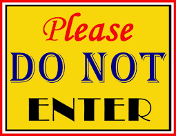 Please Do Not Enter Sign | FREE Download