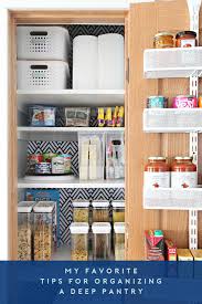 Kitchen cabinet doors and drawers can hide a multitude of sins. Iheart Organizing My Favorite Tips For Organizing A Deep Pantry
