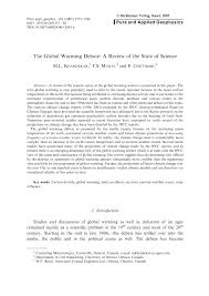 pdf the global warming debate a review of the state of science pdf the global warming debate a review of the state of science