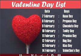 Valentine's day has its origins as an ancient agriculture and human fertility festival. 7 Days Before Valentines Day Rose Day Chocolate Day Propose Day Teddy Day Promise Day Hug Day Before Valentines Day Valentine Day List Valentine Day Week