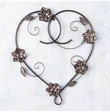 Country Grace Metal Hearts And Flowers