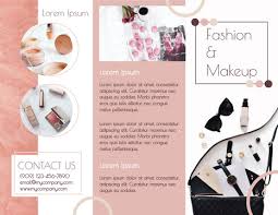 fashion makeup brochure brochure