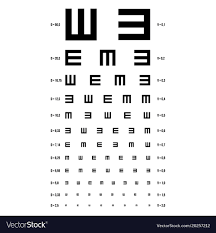 Eye Test Chart E Chart Vision Exam