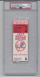 1977 world series game 6 ticket stub