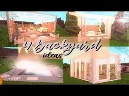 bloxburg 4 cute backyard ideas