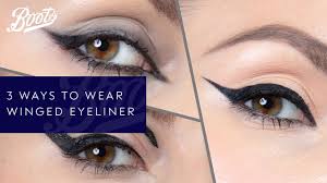 3 ways to wear winged eyeliner boots