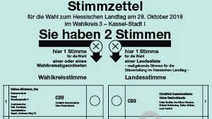 So sieht der stimmzettel aus. Landtagswahl In Hessen So Sehen Die Kasseler Stimmzettel Aus Landtagswahl Hessen