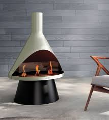 Lloyd Modern Gel Fuel Fireplace Gray