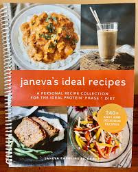janeva s ideal recipes cookbook ideal