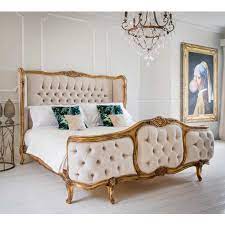 Versailles Linen Upholstered Bed