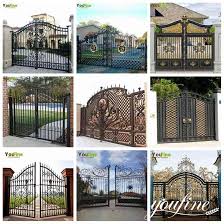 Modern House Wrought Iron Gate Design
