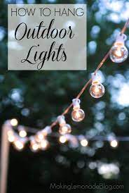 How To Hang Outdoor String Lights The